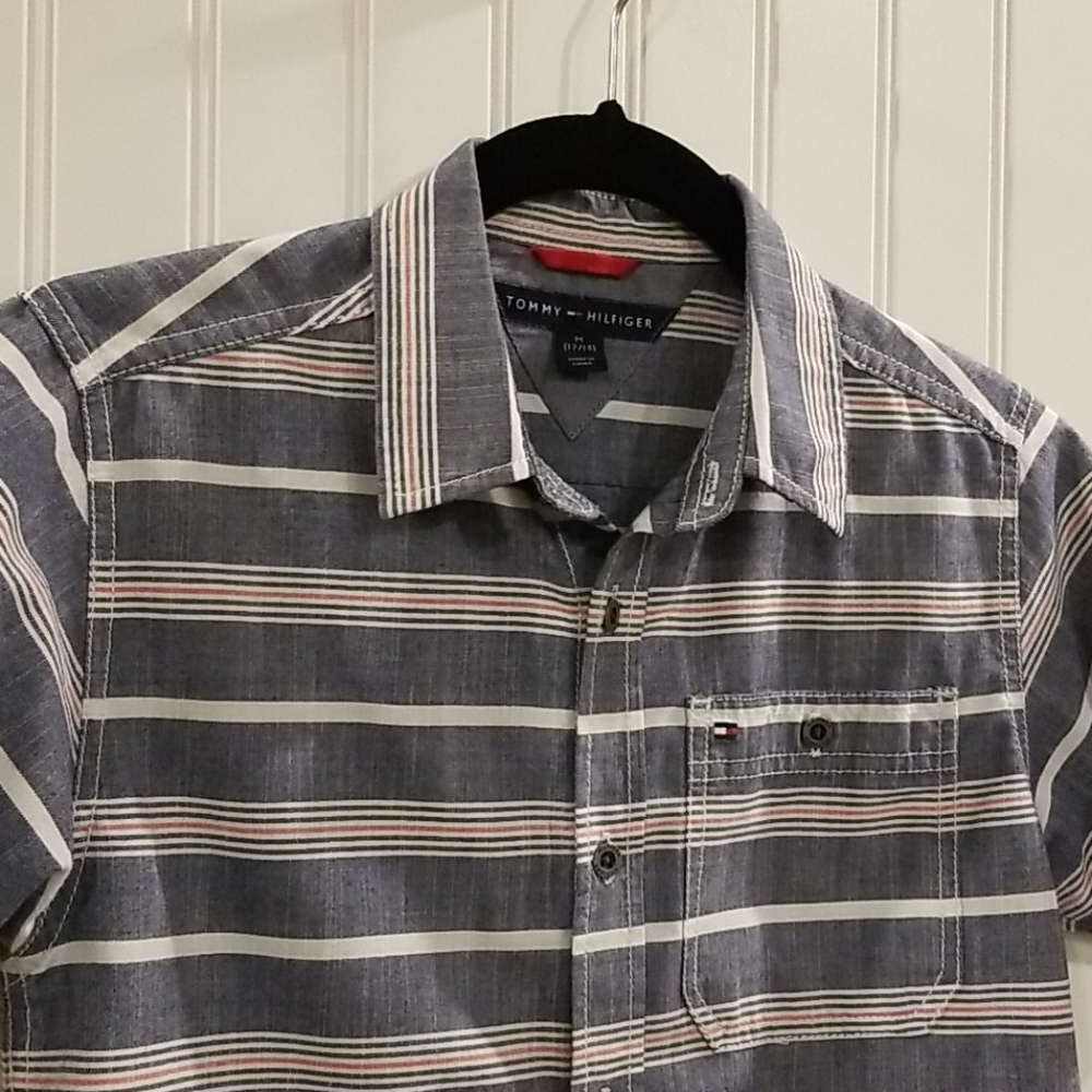 Youth Tommy Hilfiger striped button down, YM 12/14